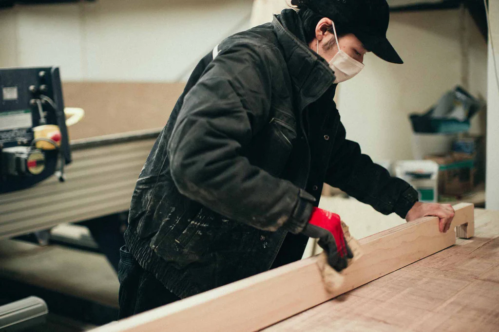 「プラモ家具」製作現場です。